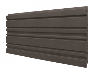 Panel with irregular grooves