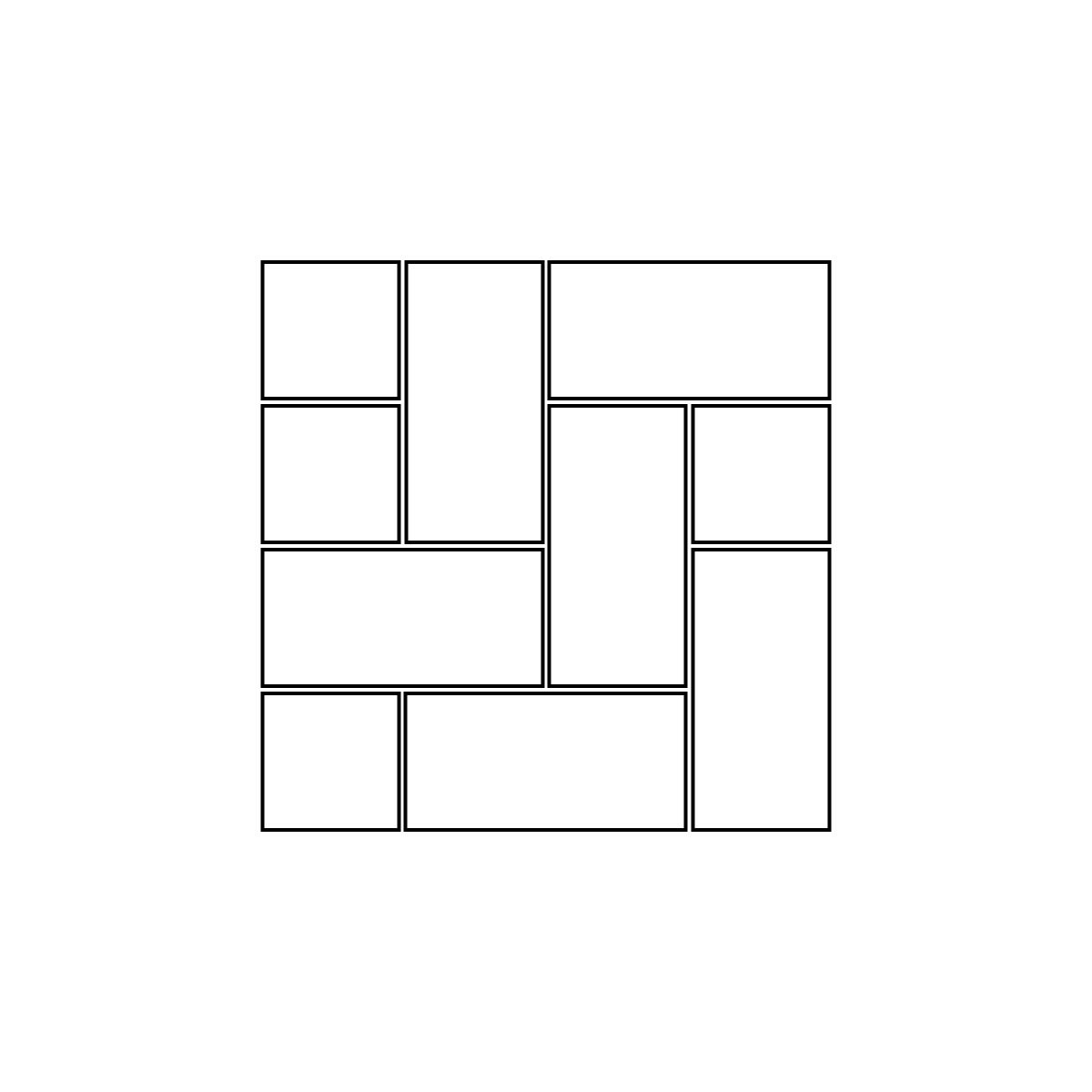 Cutting 450x450x450x450 and modular stacking